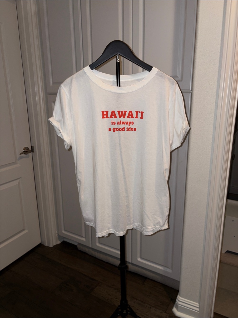 White 'Hawaii is always a good idea' Short Sleeve Tee